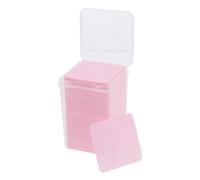 PartyKindom 2 Boxes Nail Remover Wipes Cotton Pads 200 Pieces Versatile Effective Nail Polish Remover for Manicure Salon Use Pink