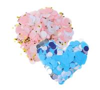 PartyKindom 2 Pack Colorful Round Confetti for Balloons and Table Decorations Blue White Light Pink Paper Dots Versatile Party Filler for Weddings Birthdays Anniversaries and Celebration