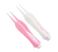 PartyKindom 2 Pcs LED Ear Cleaner for Flexible Plastic Earwax Removal Tool Portable Safe Earwax Remover with Visible Light for Ear Cleaning