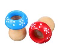 PartyKindom 2 Pcs Wooden Mushroom Kaleidoscope for Colorful Visual Playthings Party Favors Educational Birthdays and Weddings Random Color
