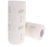 PartyKindom 2 Rolls Kitchen Cleaning Paper Wipes Absorbent Rag for Range Hood Tile Wall Counters for Oil Food Stain Grease Removal Durable Pulp Material