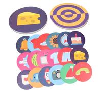 PartyKindom 2 Sets Educational Learning Flash Cards Cognitive for Speech Therapy and Motor Skill Development Safe Supply for Early Childhood Play and Parent Interaction