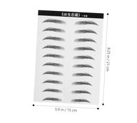 PartyKindom 2 Sheets Hair Like Eyebrow Stickers Natural Simulation Press Brow Makeup Tools for Women Easy to Use Microblading Alternative Suitable for Sparse No Eyebrows