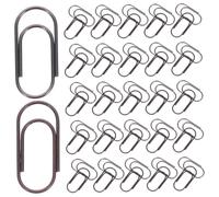 PartyKindom 200pcs Vintage Mini Paper Clips Metal Stationery Clips in Red Black Nickel Tiny Office Paperclips for Document Sorting Bookmarks Wedding Decoration and Crafts