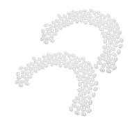 PartyKindom 200pcs White Faux Pearl Beads Irregular Abs Loose Beads for Jewelry Making, Meticulously Crafted and Easy to String for DIY Projects, for Earrings and Pendants