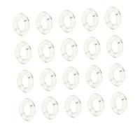 PartyKindom 20pcs Acrylic Linking Rings Quick Connectors Buckles for DIY Crafting Bag Chains Mobile Phone Lanyard Accessories Sturdy Lightweight Jewelry Making