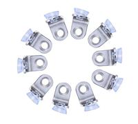 PartyKindom 20pcs Alloy Cabinet Shelf Support Pegs with Suction Cups Silver Tone Shelf Bracket Clips for Glass Wood Plywood Corrosion Resistant Fixed Holder for Wine Display Book Closet and