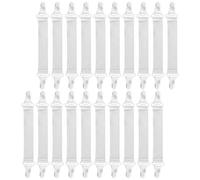 PartyKindom 20pcs Bed Sheet Holder Straps with Plastic and Canvas Material Fitted Sheet Holders for Corners Firmly and Keep Clean
