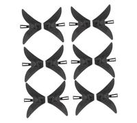 PartyKindom 20pcs Black Triangle Tie Clips for Men Multi Occasion Necktie Bar Clasps Business Wedding Dad Husband Brother Suit Accessories Formal Tie Tack Pins