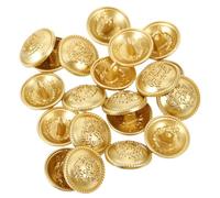 PartyKindom 20pcs British Style Sewing Buttons Alloy Decorative Crown Design for DIY Shirt Jackets Coats Garments Craft Projects