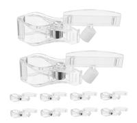 PartyKindom 20PCS Clear Rotatable Sign with Ball Double Sided Price Tag Holder for Retail Racks Baskets and Merchandise Display in Supermarkets and Clothing Stores