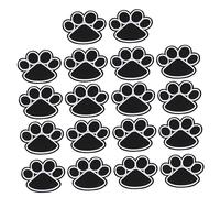 PartyKindom 20pcs Dog Paw Pattern Embroidered Cloth Stickers Versatile Clothing Patch Stickers for Decorating Repairing Garments Iron Sew Patches for Unique DIY Style