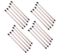 PartyKindom 20pcs Dual-ended Eyeshadow Brushes Set for Makeup Routine, Golden Aluminium and Artificial Fiber, Versatile Use with Precision Application for Beauty Enthusiasts