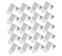 PartyKindom 20pcs Heavy Duty Metal Shelf Bracket Clips Adjustable Support for Kitchen Cabinets Bookcases File Storage Tool Setup for Stable Organization