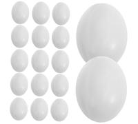 PartyKindom 20pcs Realistic Fake Pigeon Eggs for Breeding Pigeon Laying Prop for Nest Management and Hatching Rate Control Unique Home and Office Decor