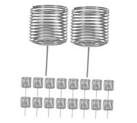 PartyKindom 20pcs Small Stainless Steel Fertilizer Basket for Bonsai and Orchid Plants Cylindrical Plant Nutrition Container Easy-clean Gardening Fertilizer Box