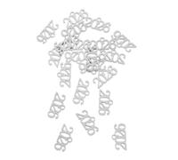 PartyKindom 20PCS Stainless Steel Year Charms for DIY Jewelry Making Graduation Tassel Pendants for Bracelets Keychains Crafts Durable Commemorative Accessories for Milestones and Holidays