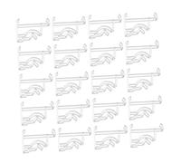 PartyKindom 20Pcs Transparent Replaceable Valance Clips for Window Blinds Pom Blind Clamps Holds Valance Securely Home Window Treatment Accessories