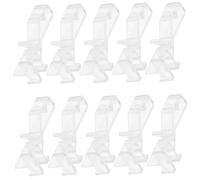 PartyKindom 20pcs Transparent Valance Clips for Indoor Blinds Wear-resistant Vertical Blind Clamps Easy Install Replacement Clips for Window Curtains and Valances