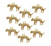 PartyKindom 20pcs Zinc Alloy Leopard Animal Charms DIY Jewelry Making Pendants for Necklace Bracelets Creative Fashion Accessories Gift