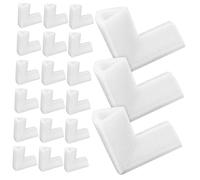 PartyKindom 24 Pcs Pearl Cotton Corner Protector Packing Supplies for Moving Packaging Corner Protector White Epe Pearl Cotton