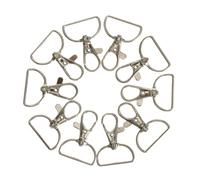 PartyKindom 24pcs D Type Lobster Clasps Keychain Snap Hooks for DIY Crafts Lanyards Purses with Swivel Trigger Clips Replacement Buckles for Bags