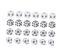PartyKindom 24PCS Educational Dice for Math Learning Mathematics Teaching Prop for Classroom and Home Fun for Counting and Stem Games