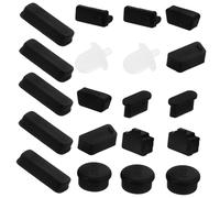 PartyKindom 24pcs USB Port Dust Plugs Computer Motherboard Cover Set PC Interface Protectors for Desktop Pcs Random Color Dust Caps
