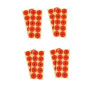 PartyKindom 25 Sheets Self Adhesive Archery Training Aim Paper Stickers High Definition Targets for Shooting Practice Orange Stickers for Sports Enthusiasts and Skill Improvement