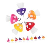 PartyKindom 25Pcs Cute Resin Mushroom Charms Pendant Jewelry Findings for DIY Necklace Bracelet Keychains Durable and Versatile Mushroom Accessories for Creative Crafts