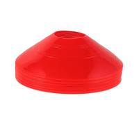 PartyKindom 25pcs Soccer Training Cones Disc Red Agile Sports Markers for Team Coordination and Technical Skill Drills Durable Football Agility Poles for Professional Field Practice