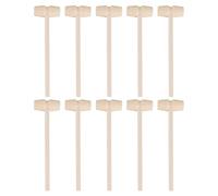 PartyKindom 25Pcs Wooden Crab Mallet Set Educational Hammer for Seafood Feasts Safe Unfinished Wooden Design for DIY Crafting Pounding Fun Compact Portable Mallet Tool for Adults