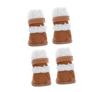 PartyKindom 2pairs Pet Winter Boots Pet Short Boots Snow for Dogs Warm and Non-slip Design for Puppy Outdoor Walks in Snowy Weather