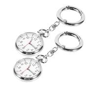 PartyKindom 2pc Pocket Watch Fob Watch for Medical Staff and Students Dial Modern Design for Exam Timing and Elderly Use Convenient Clip Style
