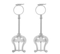 PartyKindom 2pcs Adjustable Clarinet Music Clips Lightweight Marching Lyre Holder for Practice Performance Portable Music Clip for Musicians for Various