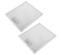 PartyKindom 2pcs Aluminum Range Hood Grease Mesh Filters Lightweight Replaceable Kitchen Extractor Vent Filters Efficient Grease Removal Compatible with Various Cooker Hood Models
