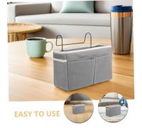 PartyKindom 2pcs Bedside Storage Organizer with Frame Space Saving Hanging Bag with Pockets for Bunk Beds Sofas Hospital Beds Easy Installation Sturdy and Compact