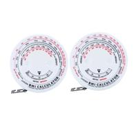 PartyKindom 2pcs Bmi Body Mass Index Tape Measure Calculator for Accurate Body Fat Measurement for Fitness Tracking and Tailoring Projects