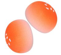 PartyKindom 2pcs Bread-shaped Makeup Sponge Puff for Face Dry-wet Dual Use Beauty Powder Puff Sponge with Comfortable to Hold for Applying Foundation and Loose Powder
