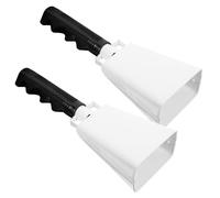 PartyKindom 2Pcs Cow Bells with Handle Noisemakers for Sporting Events for Parties and Celebrations Durable and Loud Dinner Bell for Cheering