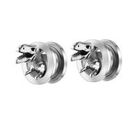 PartyKindom 2PCS Creative Dinosaur Ear Studs Fashion Auricle Piercing Jewelry for Women Unique Animal Design for Parties Festivals Easy to Wear and Maintain