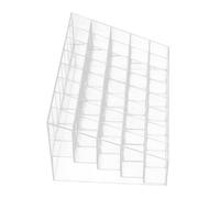 PartyKindom 2pcs Delicate Lipstick Display Stand Multi-grid Lipstick Organizer for Household Makeup Palette Organiser Dressing Table