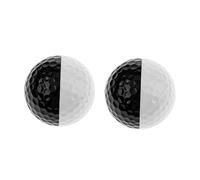 PartyKindom 2Pcs Double Color Golf Balls Double Layer Practice Balls for Swing Training Enhance Control Observation for Golfing Enthusiasts