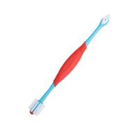 PartyKindom 2pcs Dual Head Pet Toothbrush Convenient Handheld Cat Dog Toothbrush Soft Bristles for Sensitive Gums Lightweight TPE Design for Small Pets