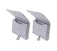PartyKindom 2pcs Essential Oil Storage Bag for Travel Compact Felt Pouch Space-Saving Design for Toiletries Travel Bag Needs