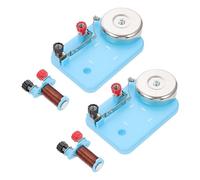 PartyKindom 2pcs Experimental Electric Bell for Physics Teaching Electromagnet Laboratory Tool Stable Performance Science Circuit Kit for School and Home Science Learning