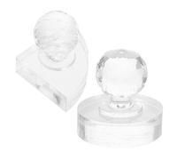 PartyKindom 2pcs Eye Shadow Stamp round Shape Press Tool DIY Makeup Tools Pressed Powder Stamper Cosmetics Stamper for Blusher Pressing