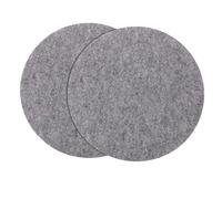 PartyKindom 2pcs Felt Record Player Mat Vinyl Record Protective Slipmats Anti-slip Reduce Back Noise Turntable Pads for Home Dj Players