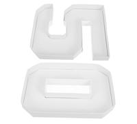 PartyKindom 2pcs Fillable Cardboard Number Boxes for Candy Sweets Elegant Birthday Anniversary Decorations for Charcuterie Boards Create Festive Atmosphere