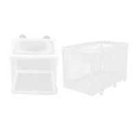 PartyKindom 2PCS Fish Breeding Net Durable Floating Divider for Aquarium Tanks Hatchery Fishing Mesh for Small Fish Separation and Breeding Enhances Survival Rate